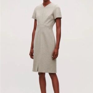 COS Beige / Grey wool Dress size 12